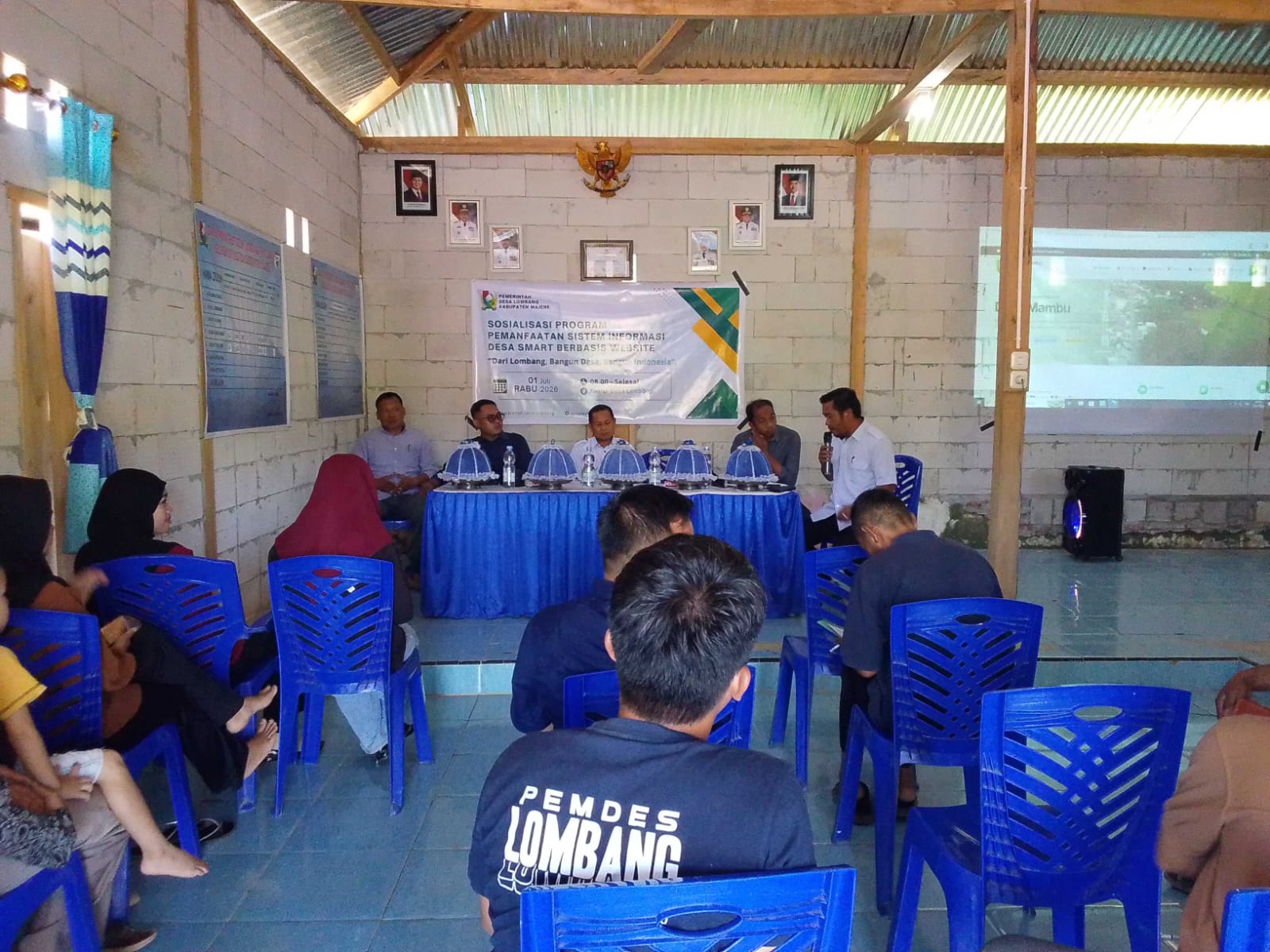 Pemerintah Desa Lombang"Adakan Sosialisasi Pemanfaatan Sistem Informasi Desa Smart"